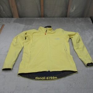 North Face Jacket Women Medium Yellow Summits Alaska 2006 Softshell Apex Bionic